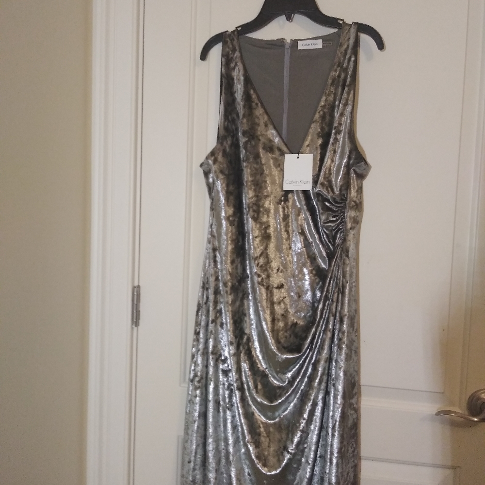 Calvin Klein silver dress